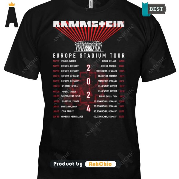 [MODERN] Rammstein Europe Stadium Tour 2024  T-Shirt