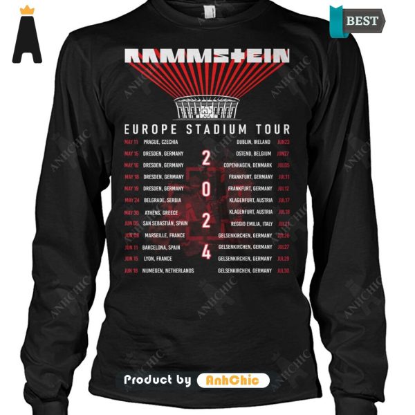 [MODERN] Rammstein Europe Stadium Tour 2024  T-Shirt