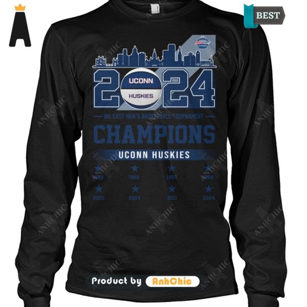 [MODERN] UCONN HUSKIES 2024 BIG EAST Men’s Basketball Tournament Modern Classics T-Shirt