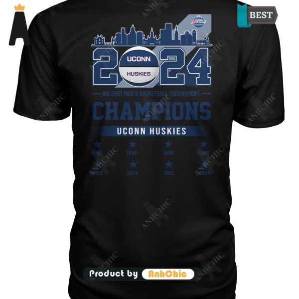 [MODERN] UCONN HUSKIES 2024 BIG EAST Men’s Basketball Tournament Modern Classics T-Shirt