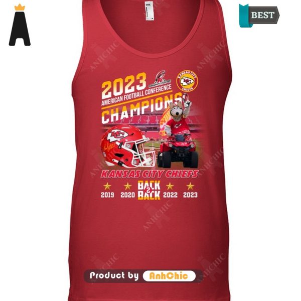 [NEW ARRIVAL] Kansas City Chiefs 2023 American Football Champions  T-Shirt, Long Sleeve, SweatShirt, Polo, Hoodie