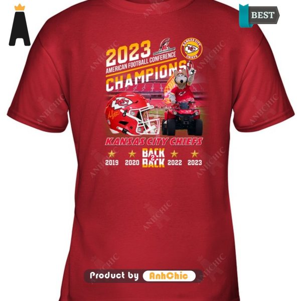 [NEW ARRIVAL] Kansas City Chiefs 2023 American Football Champions  T-Shirt, Long Sleeve, SweatShirt, Polo, Hoodie