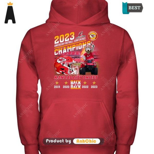 [NEW ARRIVAL] Kansas City Chiefs 2023 American Football Champions  T-Shirt, Long Sleeve, SweatShirt, Polo, Hoodie