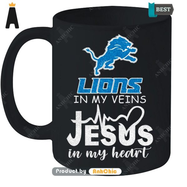 [NEW ARRIVAL] Lions In My Veins Jesus In My Heart Trending Collection T-Shirt, Long Sleeve, SweatShirt, Polo, Hoodie