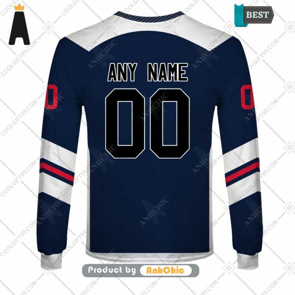 [NEW ARRIVAL] Personalized AHL Hartford Wolf Pack Color jersey Style  Fusion Fashion 3D Hoodie