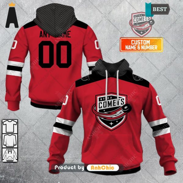 [NEW ARRIVAL] Personalized AHL Utica Comets Color jersey Style  Street Style Elegance 3D Hoodie