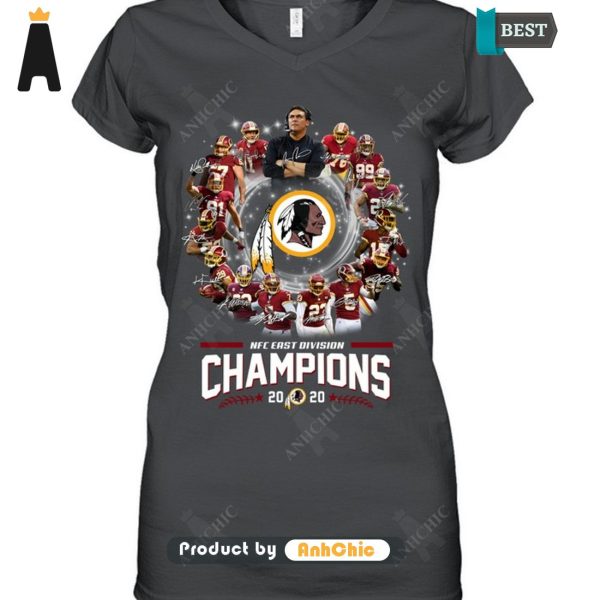 [NEW ARRIVAL] REDSKINS  NFC East Division Champions 2020 Fusion Fashion T-Shirt