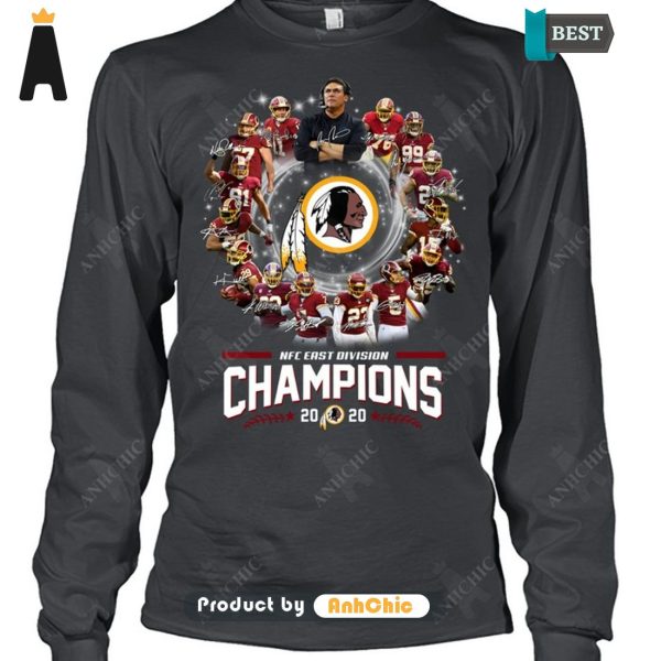 [NEW ARRIVAL] REDSKINS  NFC East Division Champions 2020 Fusion Fashion T-Shirt