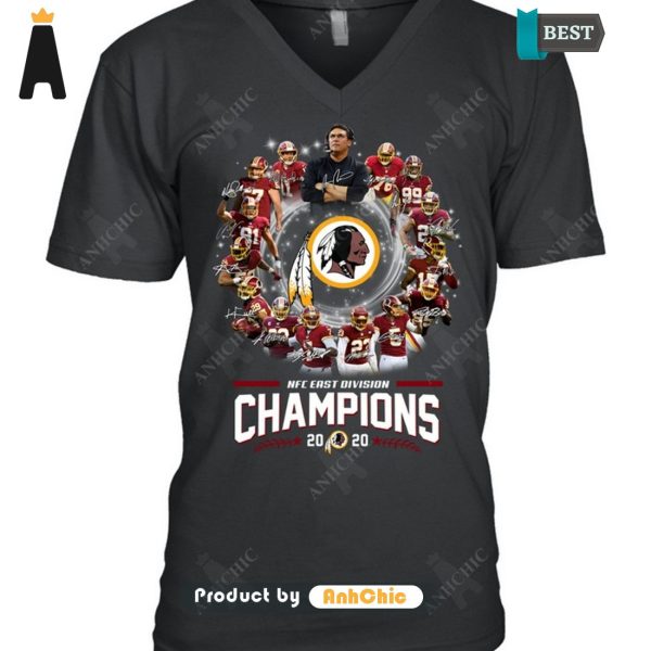 [NEW ARRIVAL] REDSKINS  NFC East Division Champions 2020 Fusion Fashion T-Shirt