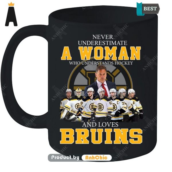 NEW Never Underestimate A Woman Who Understands Hockey And Loves Bruins Limitted Edition T-Shirt