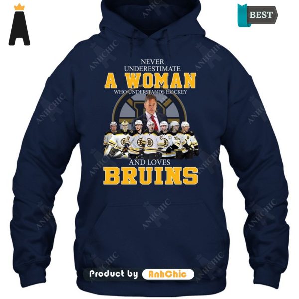 NEW Never Underestimate A Woman Who Understands Hockey And Loves Bruins Limitted Edition T-Shirt