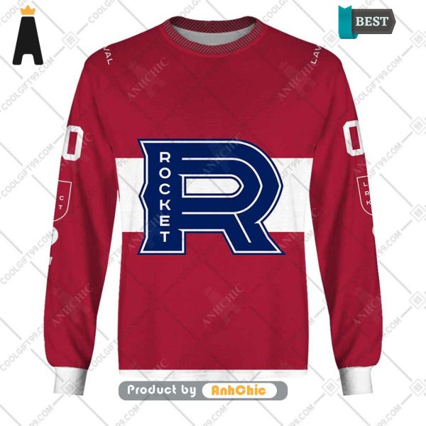 NEW Personalized AHL Laval Rocket Color jersey Style  POD Design 3D Hoodie