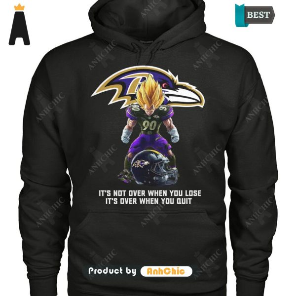 PREMIUM Baltimore Ravens It’s Not Over When You Lose If’s Over When You Quit Limitted Edition T-Shirt