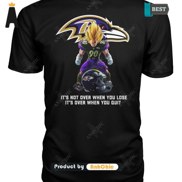 PREMIUM Baltimore Ravens It’s Not Over When You Lose If’s Over When You Quit Limitted Edition T-Shirt