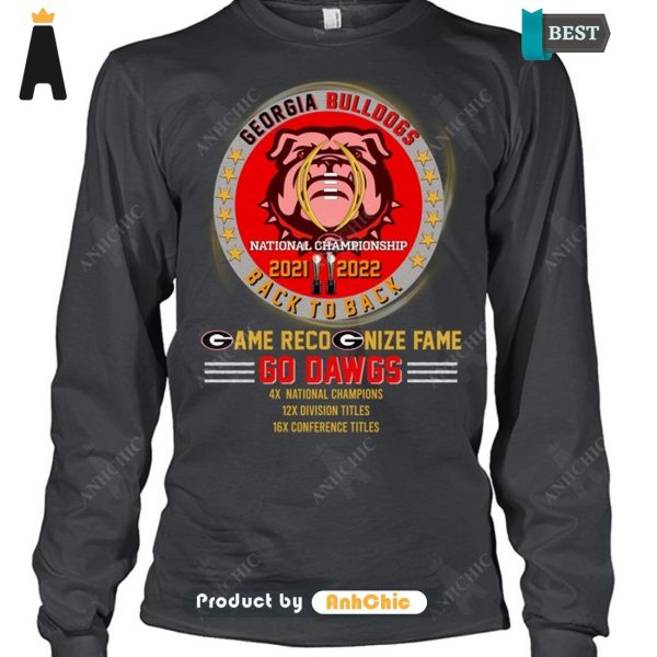 [PREMIUM] Georgia Bulldogs Back2Back National Champions Go DAWGS Trending Collection T-Shirt, Long Sleeve, SweatShirt, Polo, Hoodie