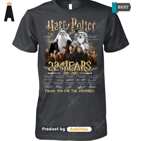 [PREMIUM] Harry Potter 22nd Anniversary 2001-2023 Thank You For The Memories Urban Streetwear T-Shirt