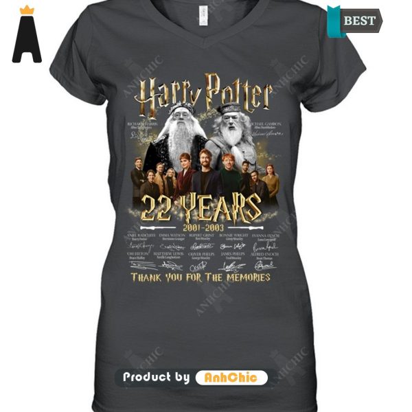 [PREMIUM] Harry Potter 22nd Anniversary 2001-2023 Thank You For The Memories Urban Streetwear T-Shirt