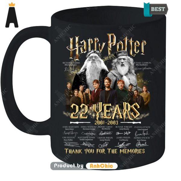 [PREMIUM] Harry Potter 22nd Anniversary 2001-2023 Thank You For The Memories Urban Streetwear T-Shirt