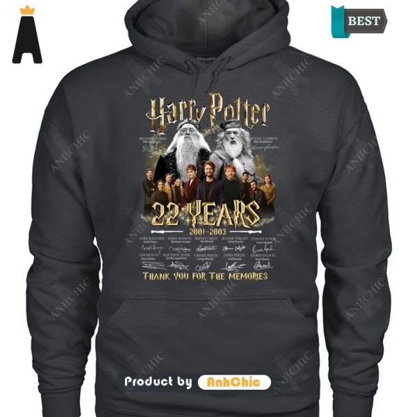 [PREMIUM] Harry Potter 22nd Anniversary 2001-2023 Thank You For The Memories Urban Streetwear T-Shirt