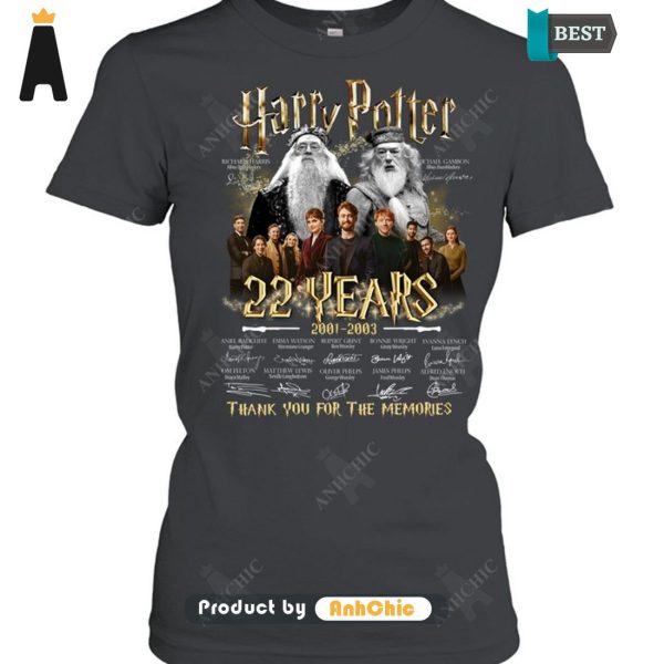 [PREMIUM] Harry Potter 22nd Anniversary 2001-2023 Thank You For The Memories Urban Streetwear T-Shirt