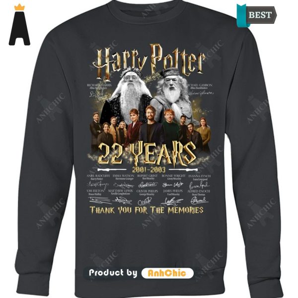 [PREMIUM] Harry Potter 22nd Anniversary 2001-2023 Thank You For The Memories Urban Streetwear T-Shirt