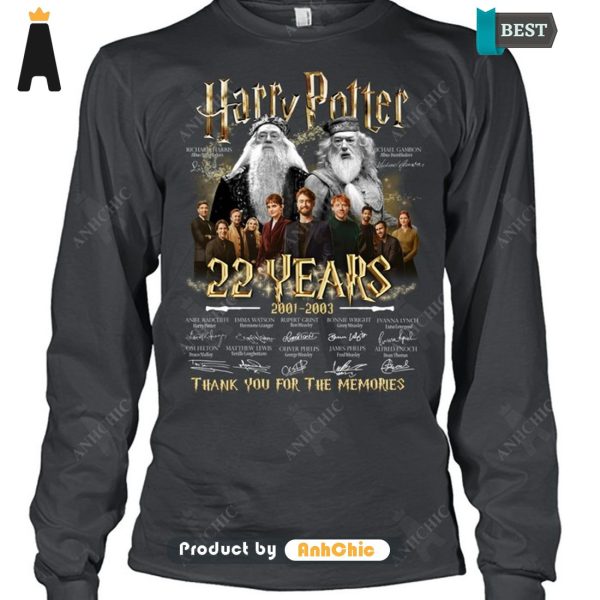 [PREMIUM] Harry Potter 22nd Anniversary 2001-2023 Thank You For The Memories Urban Streetwear T-Shirt