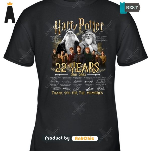 [PREMIUM] Harry Potter 22nd Anniversary 2001-2023 Thank You For The Memories Urban Streetwear T-Shirt