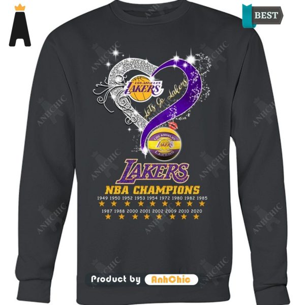 [PREMIUM] Los Angeles Lakers NBA Champions Fusion Fashion T-Shirt, Long Sleeve, SweatShirt, Polo, Hoodie