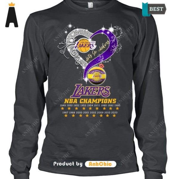 [PREMIUM] Los Angeles Lakers NBA Champions Fusion Fashion T-Shirt, Long Sleeve, SweatShirt, Polo, Hoodie