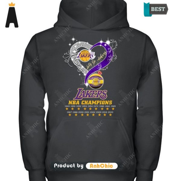 [PREMIUM] Los Angeles Lakers NBA Champions Fusion Fashion T-Shirt, Long Sleeve, SweatShirt, Polo, Hoodie