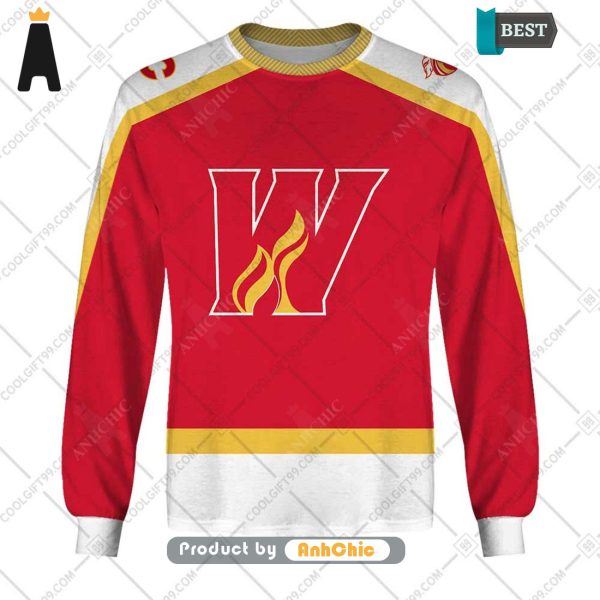 PREMIUM Personalized AHL Calgary Wranglers Color jersey Style   3D Hoodie