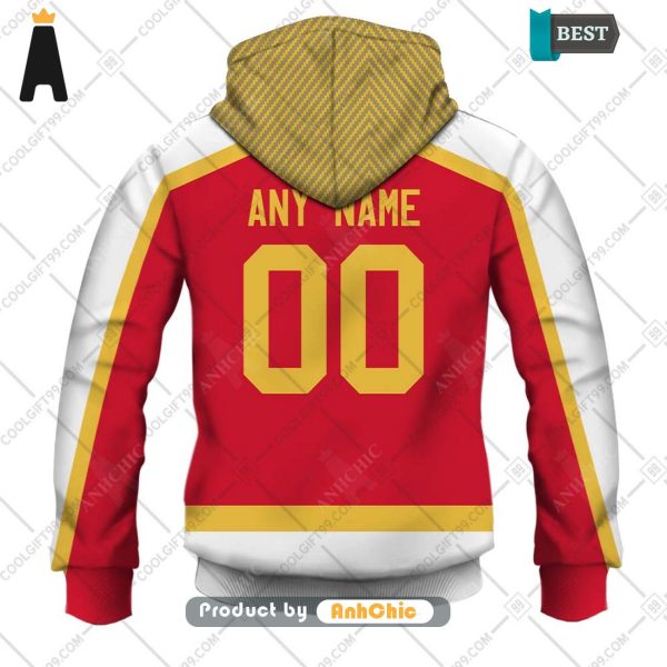 PREMIUM Personalized AHL Calgary Wranglers Color jersey Style   3D Hoodie