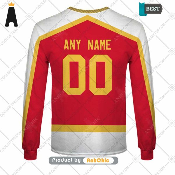 PREMIUM Personalized AHL Calgary Wranglers Color jersey Style   3D Hoodie