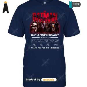 HOT TREND The Batman 85rd Anniversary 1939-2024 Thank You For The Memories Luxury Comfort T-Shirt