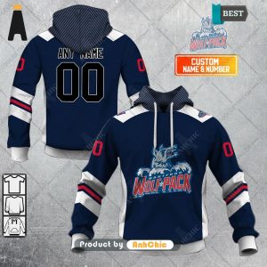 [NEW ARRIVAL] Personalized AHL Hartford Wolf Pack Color jersey Style  Fusion Fashion 3D Hoodie