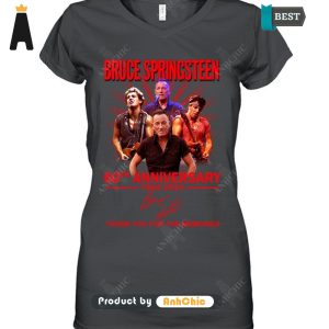 PREMIUM Bruce Springsteen 60th Anniversary 1964-2024 Thank You For The Memories Signature Series T-Shirt, Long Sleeve, SweatShirt, Polo, Hoodie