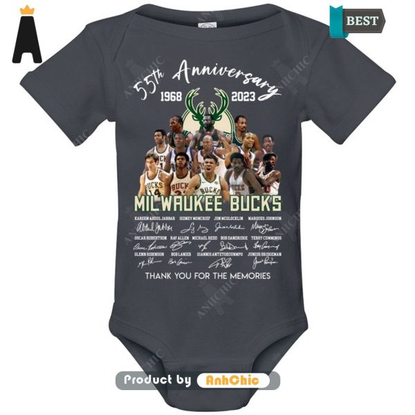 THE BEST Milwaukee Bucks 56th Anniversary 1968-2024 Thank You For The Memories Luxury Comfort T-Shirt