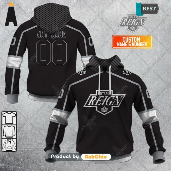 THE BEST Personalized AHL Ontario Reign Color jersey Style  Hot Winter 3D Hoodie