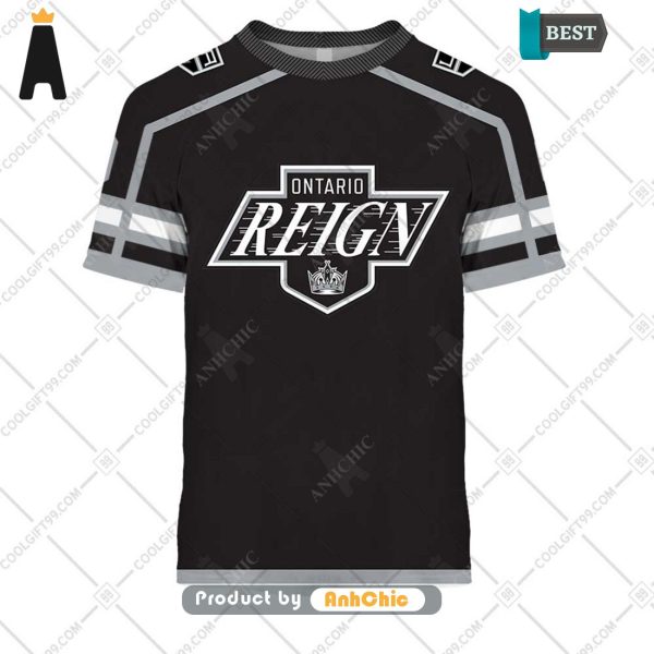 THE BEST Personalized AHL Ontario Reign Color jersey Style  Hot Winter 3D Hoodie