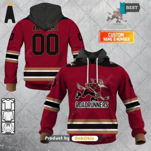 THE BEST Personalized AHL Tucson Roadrunners Color jersey Style  Urban Streetwear 3D Hoodie