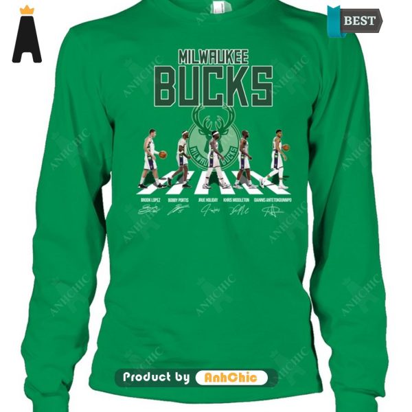 TRENDING Milwaukee Bucks Road Fusion Fashion T-Shirt