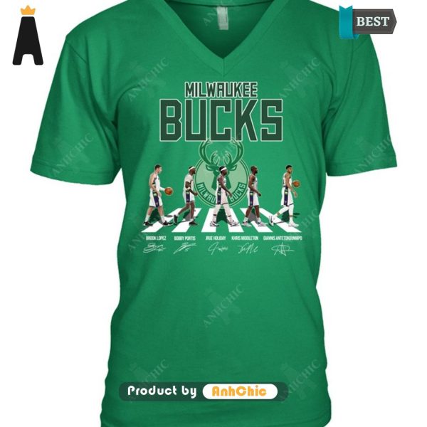 TRENDING Milwaukee Bucks Road Fusion Fashion T-Shirt