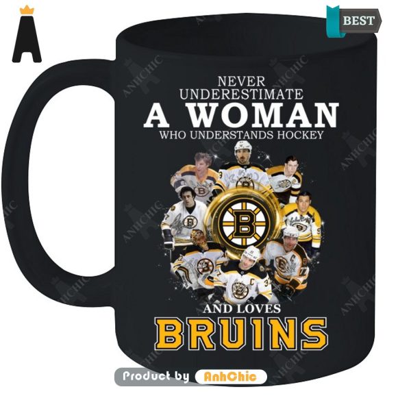 TRENDING Never Underestimate A Woman Who Understands Hockey And Loves Bruins Hot Winter T-Shirt