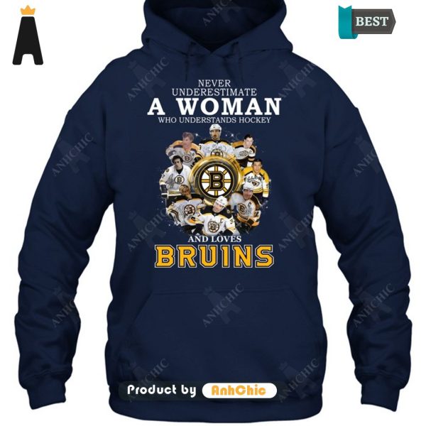 TRENDING Never Underestimate A Woman Who Understands Hockey And Loves Bruins Hot Winter T-Shirt