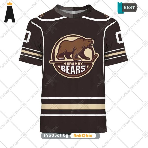 TRENDING Personalized AHL Hershey Bears Color jersey Style  Signature Series 3D Hoodie