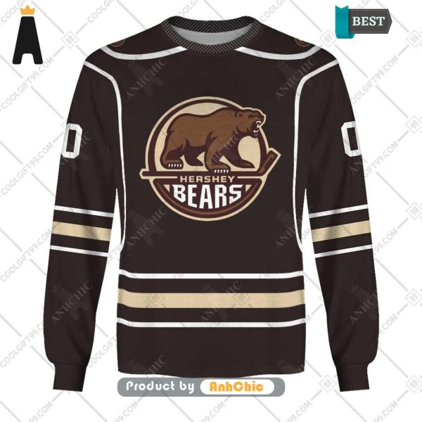 TRENDING Personalized AHL Hershey Bears Color jersey Style  Signature Series 3D Hoodie