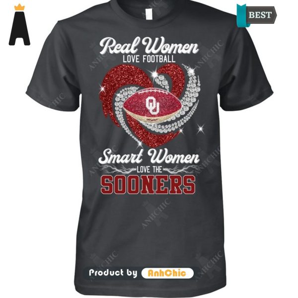 TRENDING Real Women Loves Football Smart Women Loves The Sooners Urban Vibes T-Shirt