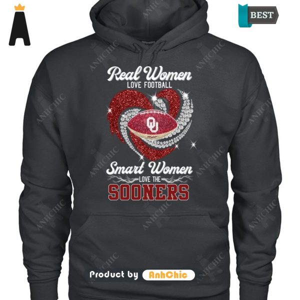 TRENDING Real Women Loves Football Smart Women Loves The Sooners Urban Vibes T-Shirt