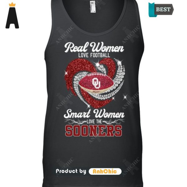 TRENDING Real Women Loves Football Smart Women Loves The Sooners Urban Vibes T-Shirt