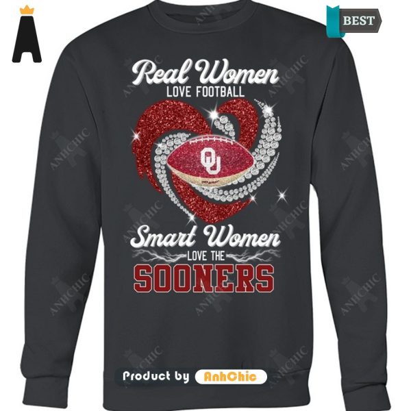 TRENDING Real Women Loves Football Smart Women Loves The Sooners Urban Vibes T-Shirt